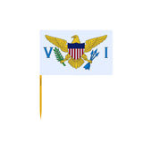 U.S. Virgin Islands Flag Toothpicks in Multiple Sizes - Pixelforma