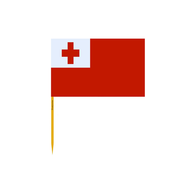 Tonga Flag Toothpicks in Multiple Sizes - Pixelforma