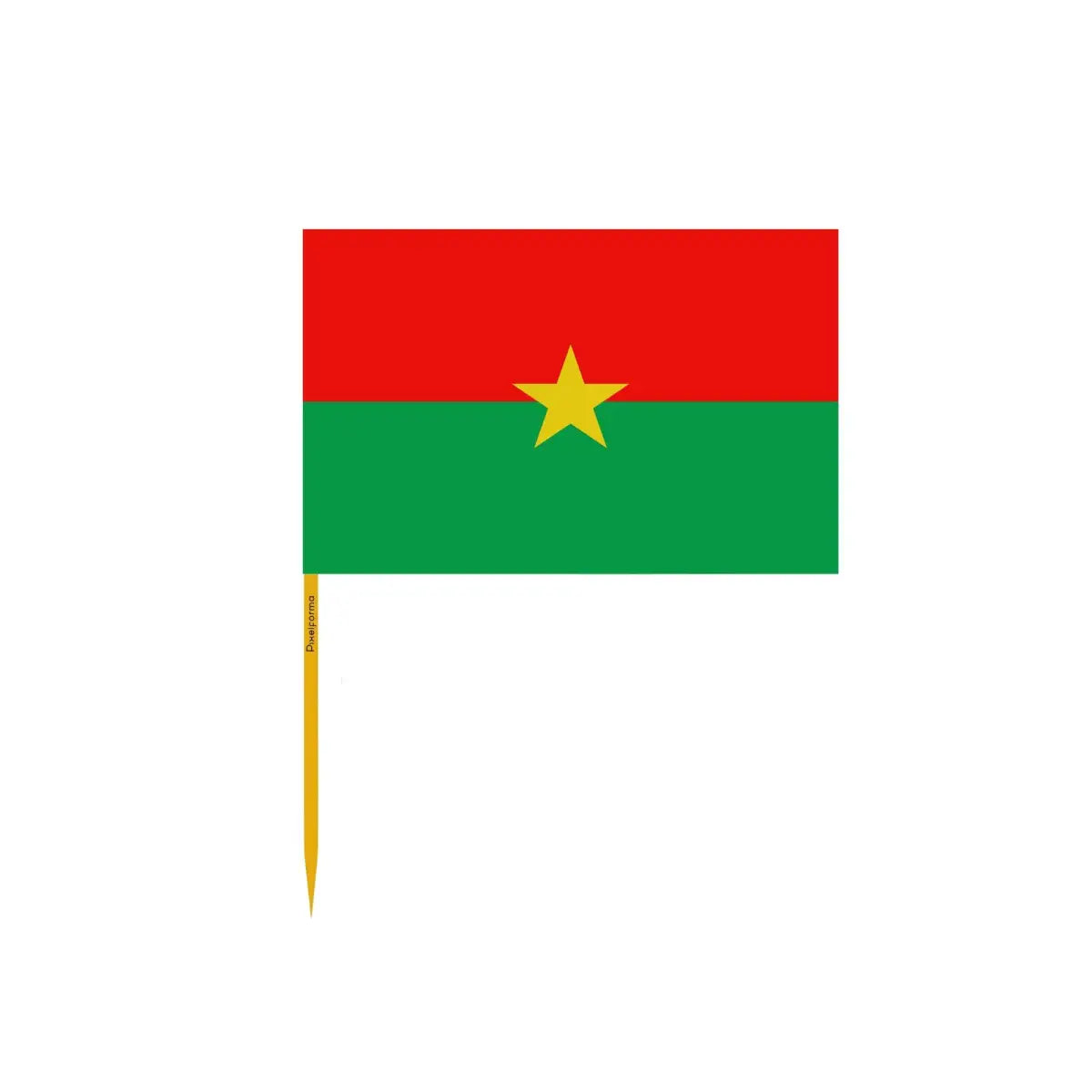 Cure-dents Drapeau du Burkina Faso en plusieurs tailles - Pixelforma 