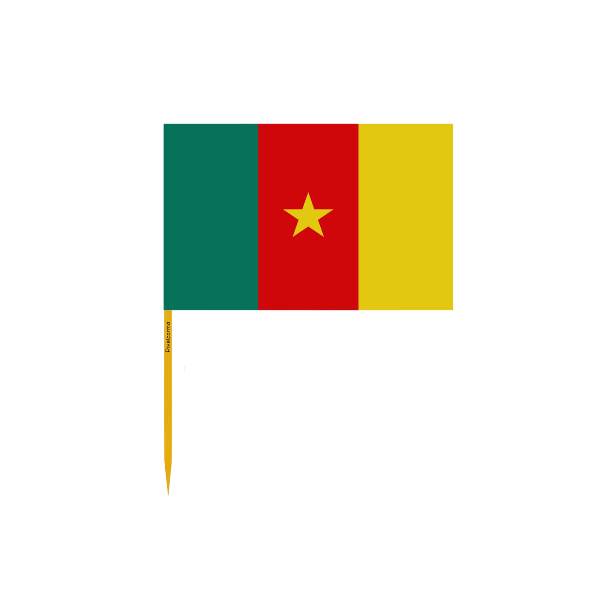 Cameroon Flag Toothpicks in Multiple Sizes - Pixelforma