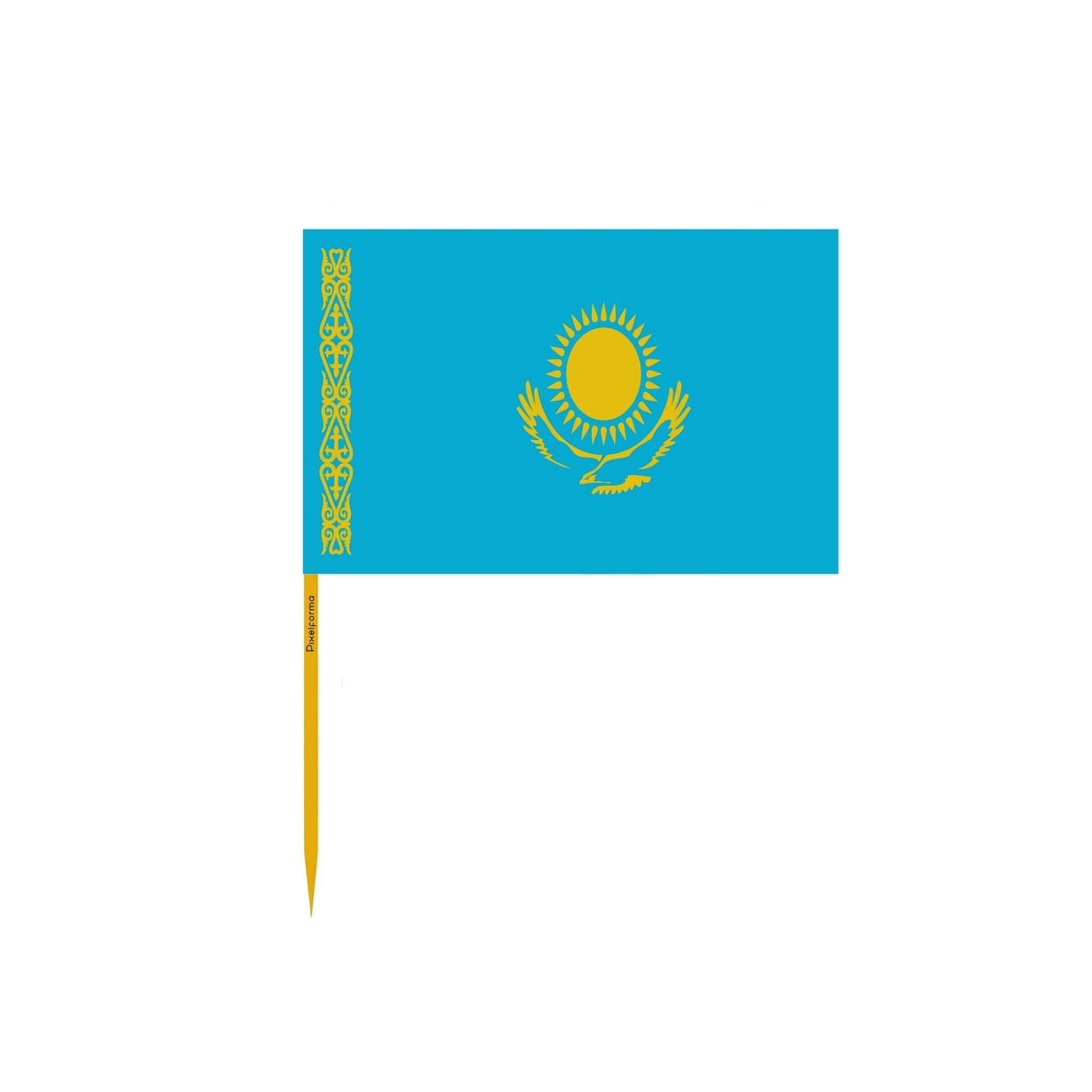 Cure-dents Drapeau du Kazakhstan en plusieurs tailles - Pixelforma