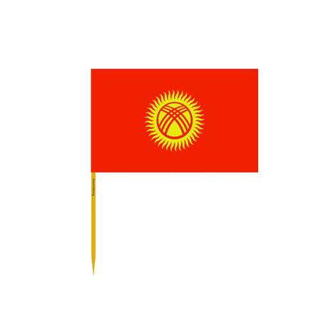 Kyrgyzstan Flag Toothpicks in Multiple Sizes - Pixelforma