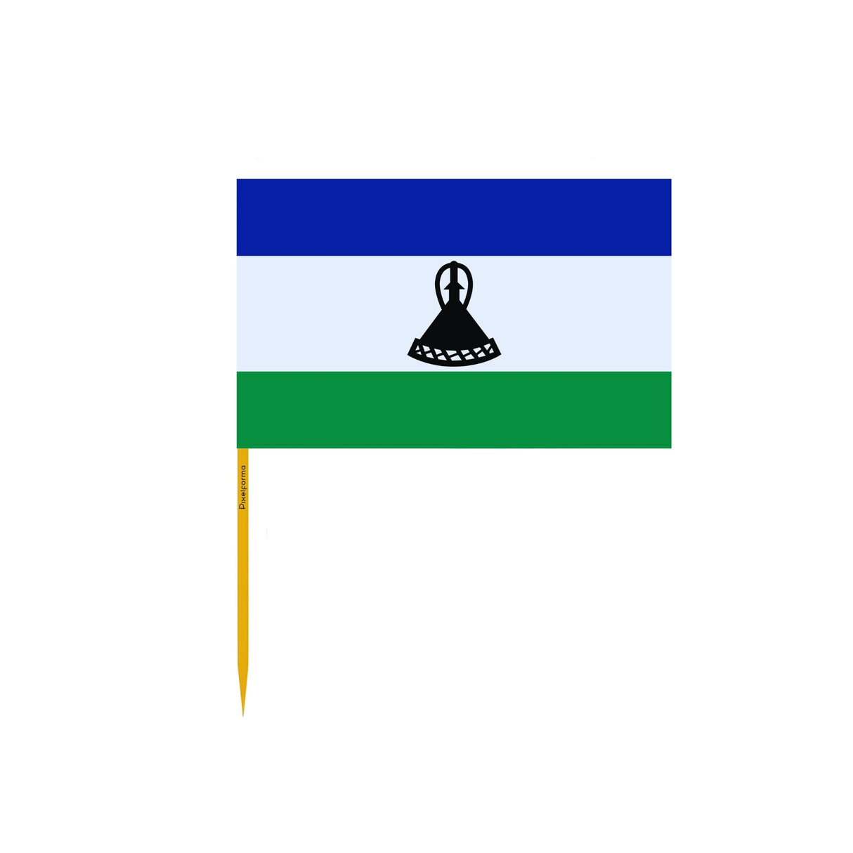 Lesotho Flag Toothpicks in Multiple Sizes - Pixelforma