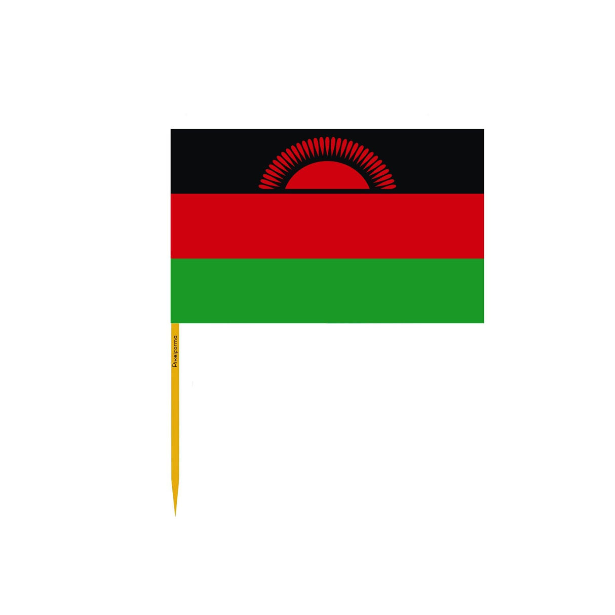 Cure-dents Drapeau du Malawi en plusieurs tailles - Pixelforma