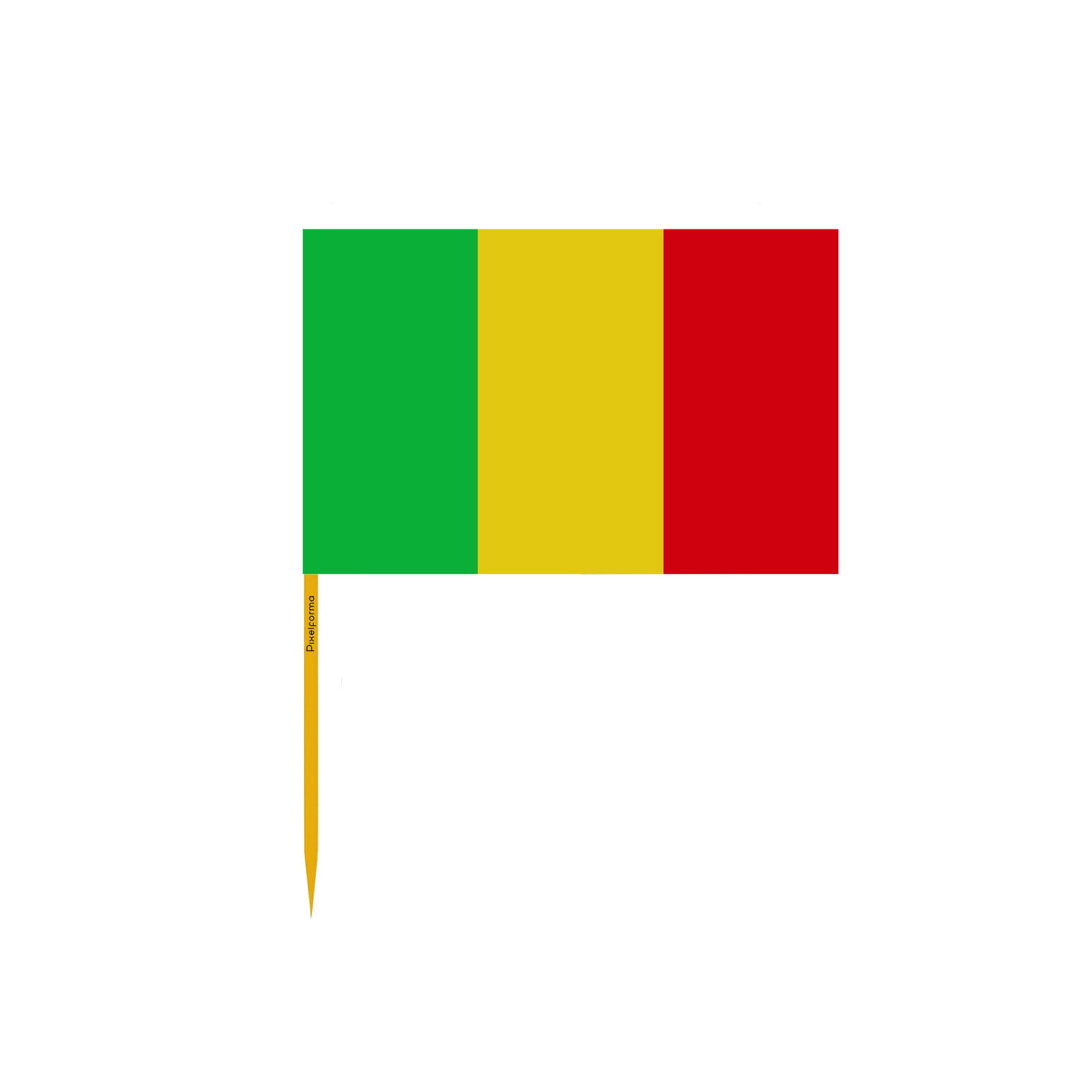 Mali Flag Toothpicks in Multiple Sizes - Pixelforma