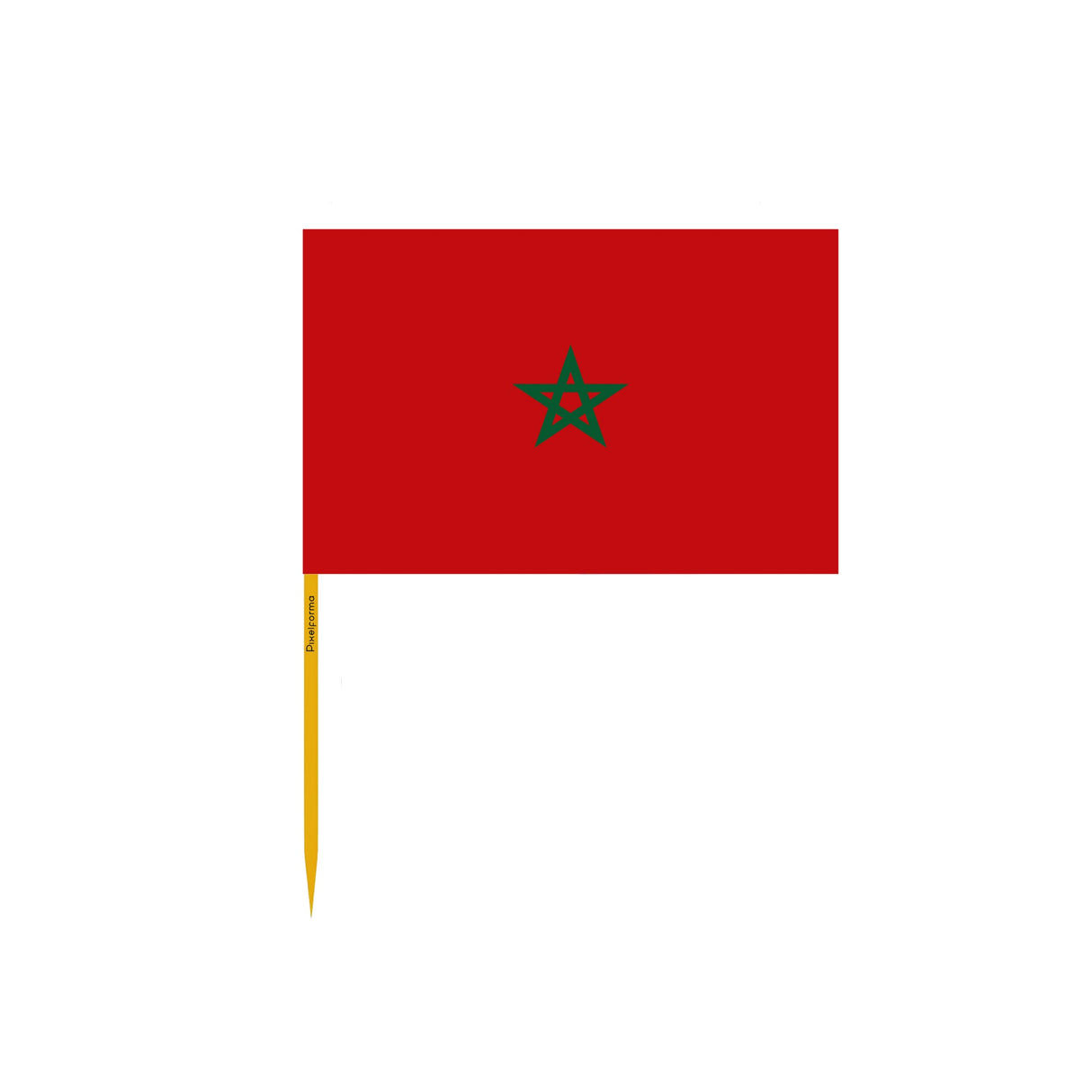 Morocco Flag Toothpicks in Multiple Sizes - Pixelforma