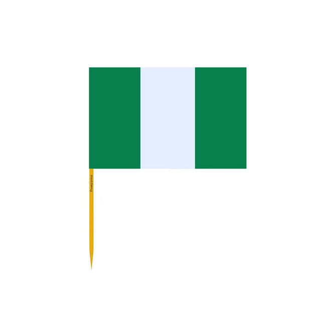 Nigeria Flag Toothpicks in Multiple Sizes - Pixelforma