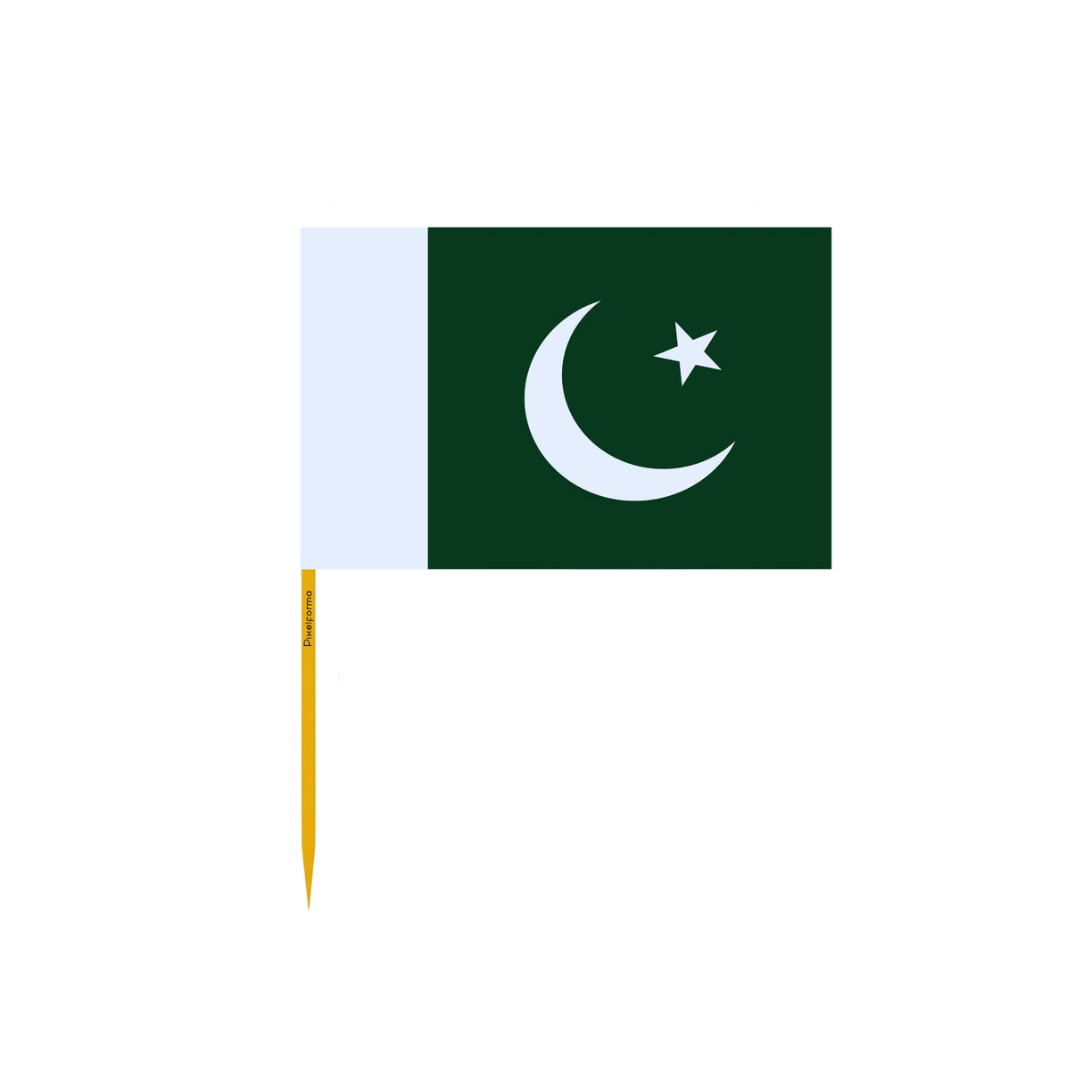 Pakistan Flag Toothpicks in Multiple Sizes - Pixelforma