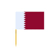 Qatar Flag Toothpicks in Multiple Sizes - Pixelforma