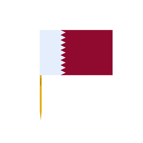 Qatar Flag Toothpicks in Multiple Sizes - Pixelforma