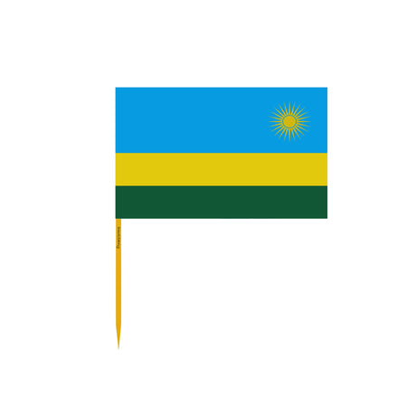 Rwanda Flag Toothpicks in Multiple Sizes - Pixelforma