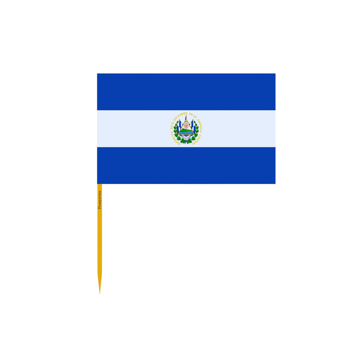 El Salvador Flag Toothpicks in Multiple Sizes - Pixelforma