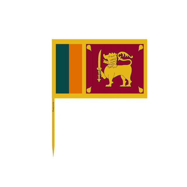 Sri Lanka Flag Toothpicks in Multiple Sizes - Pixelforma