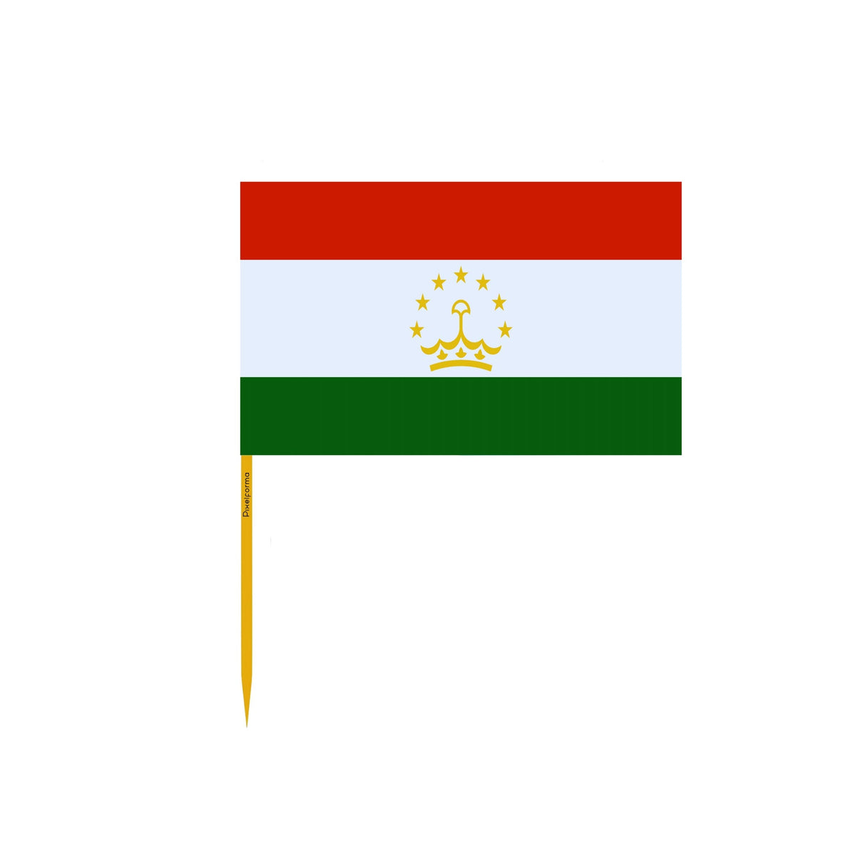 Tajikistan Flag Toothpicks in Multiple Sizes - Pixelforma