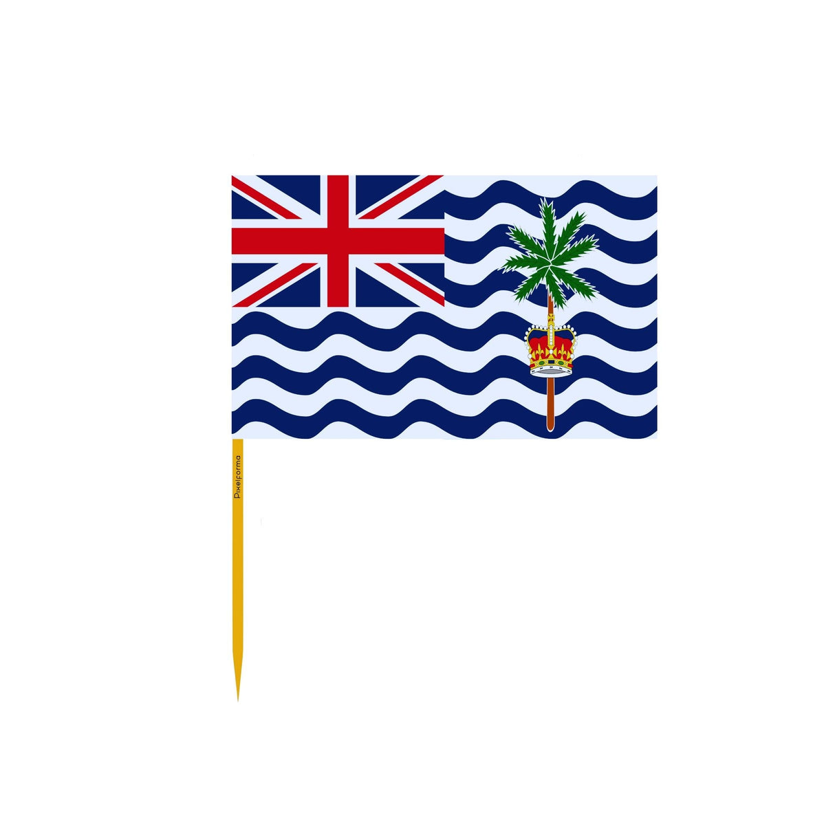 British Indian Ocean Territory Flag Toothpicks in Multiple Sizes - Pixelforma