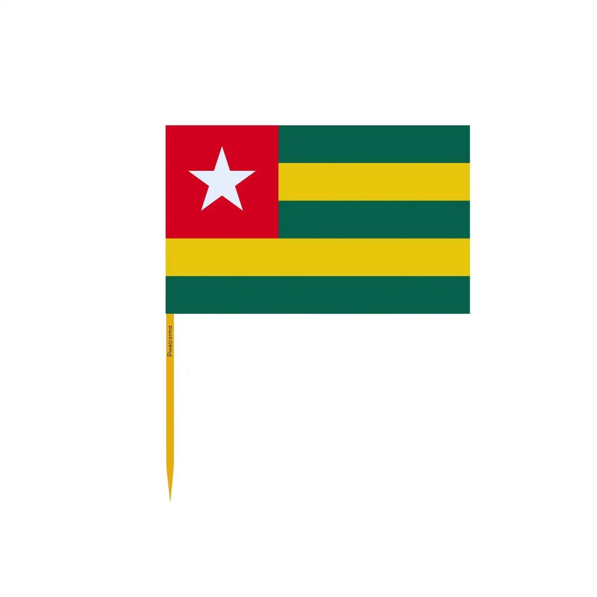 Cure-dents drapeau du togo en plusieurs tailles - pixelforma