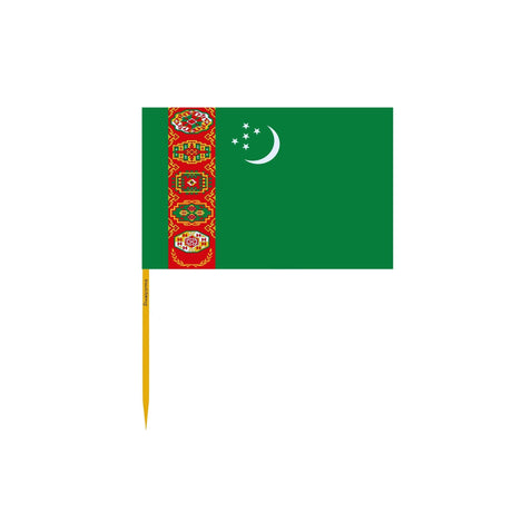 Turkmenistan Flag Toothpicks in Multiple Sizes - Pixelforma