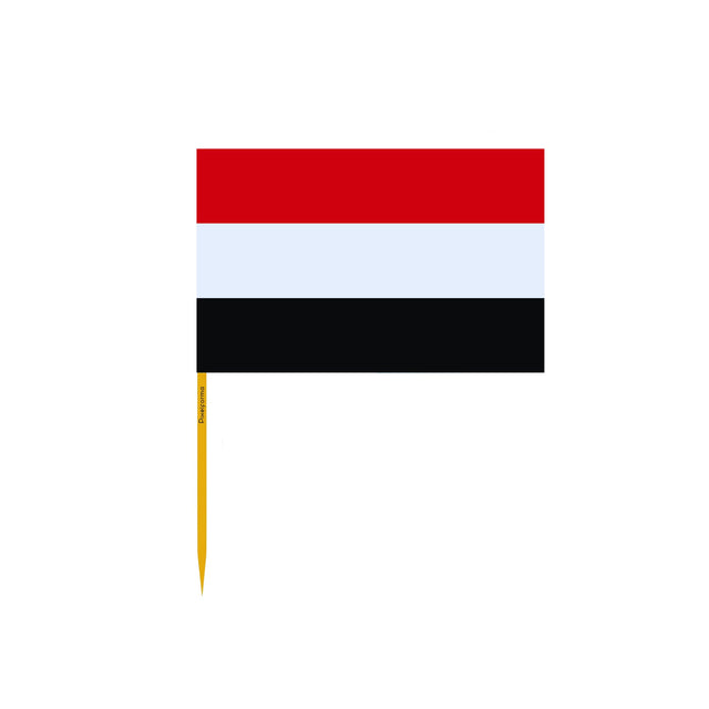Yemen Flag Toothpicks in Multiple Sizes - Pixelforma