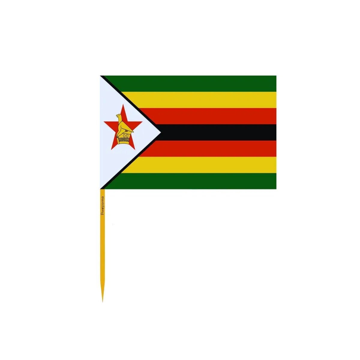 Cure-dents Drapeau du Zimbabwe en plusieurs tailles - Pixelforma 