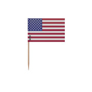 Cure-dents drapeau états-unis plastique adhésif bambou