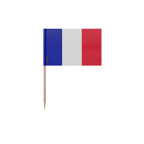Cure-dents drapeau france plastique adhésif bâton bambou