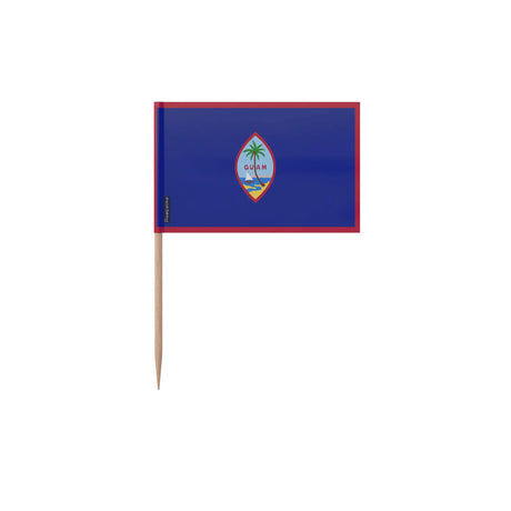 Cure-dents drapeau guam plastique adhésif bâton bambou