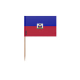 Cure-dents drapeau haïti plastique adhésif bâton bambou