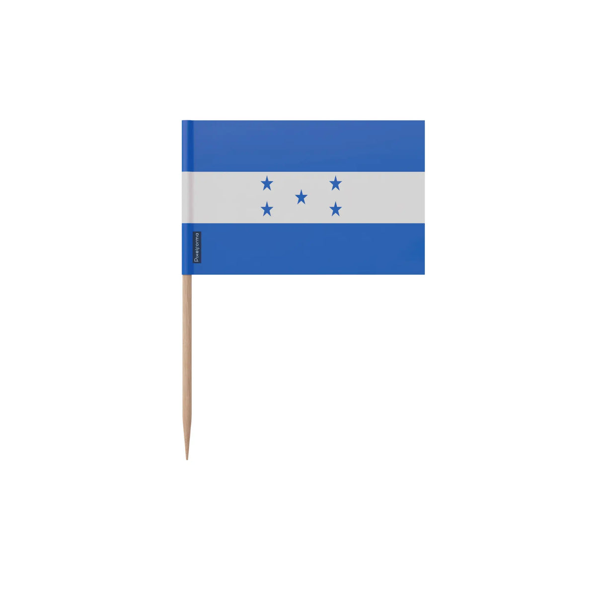 Cure-dents drapeau honduras plastique adhésif bambou élégant