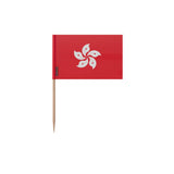 Cure-dents drapeau hong kong plastique adhésif bambou