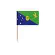 Cure-dents drapeau île christmas plastique bâton bambou
