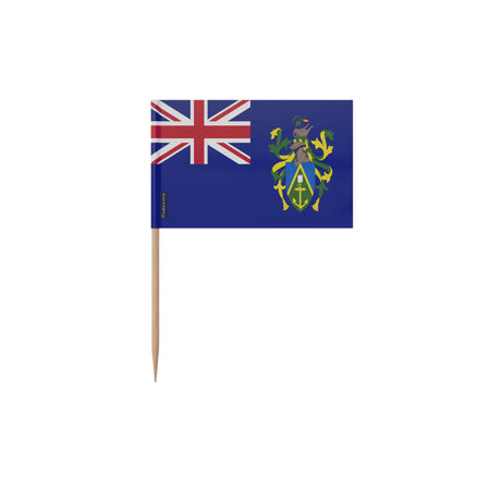 Cure-dents drapeau îles pitcairn plastique bambou décoratif