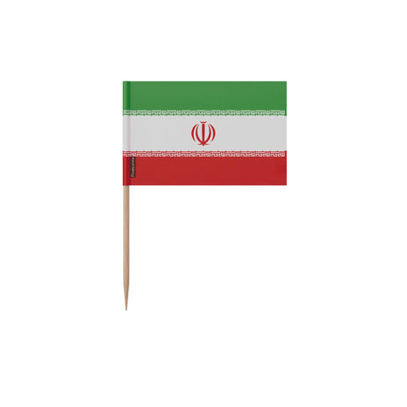 Cure-dents drapeau iran plastique adhésif bâton bambou