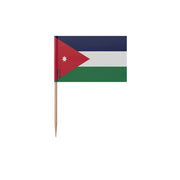 Cure-dents drapeau jordanie plastique adhésif bâton bambou