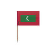 Cure-dents drapeau maldives plastique adhésif bâton bambou