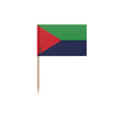 Cure-dents drapeau martinique plastique adhésif bambou
