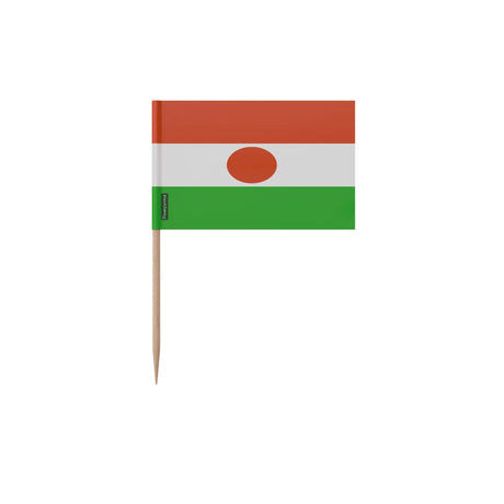 Cure-dents drapeau niger plastique adhésif bâton bambou