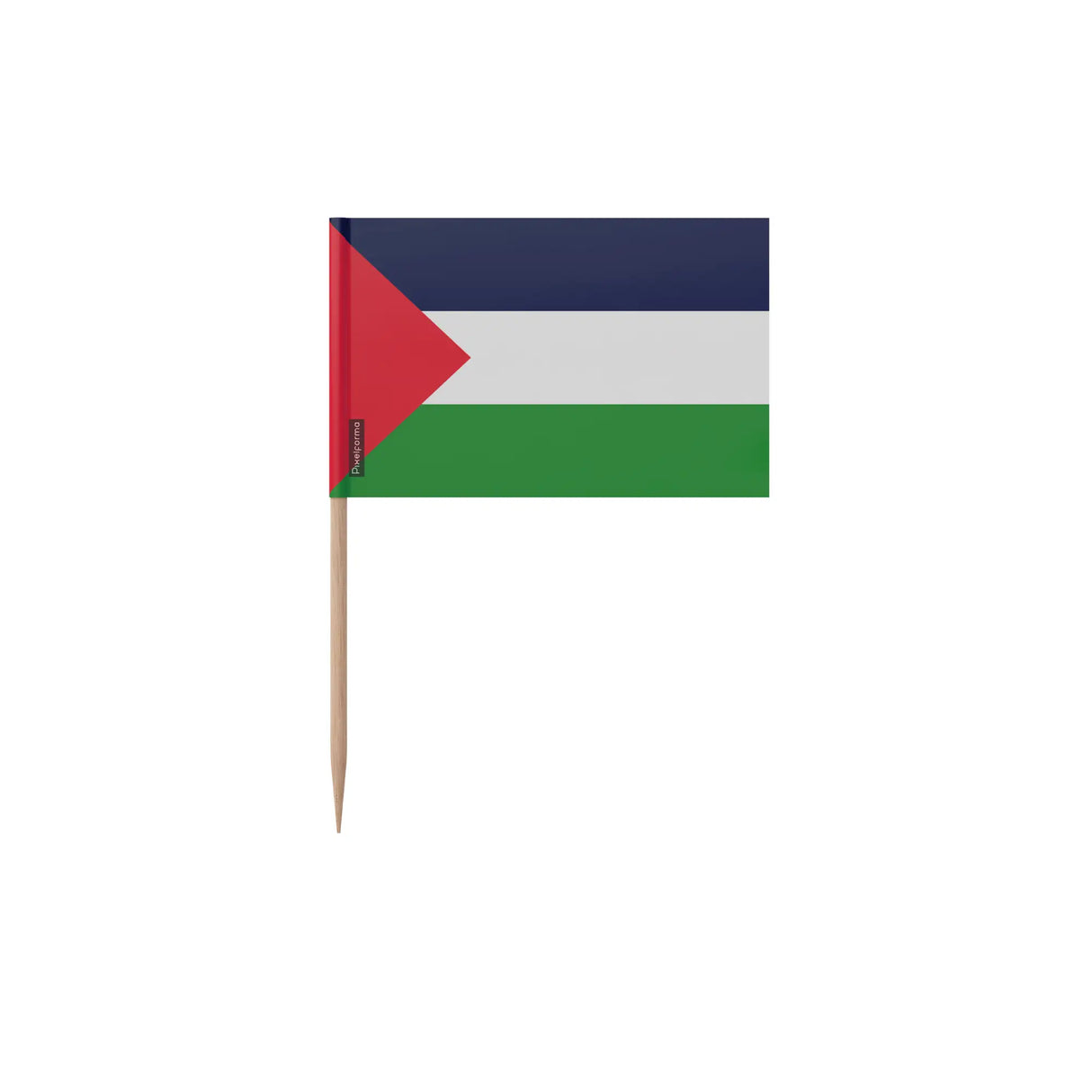 Cure-dents drapeau palestine plastique adhésif bambou