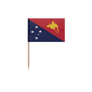 Cure-dents drapeau papouasie-nouvelle-guinée bambou adhésif