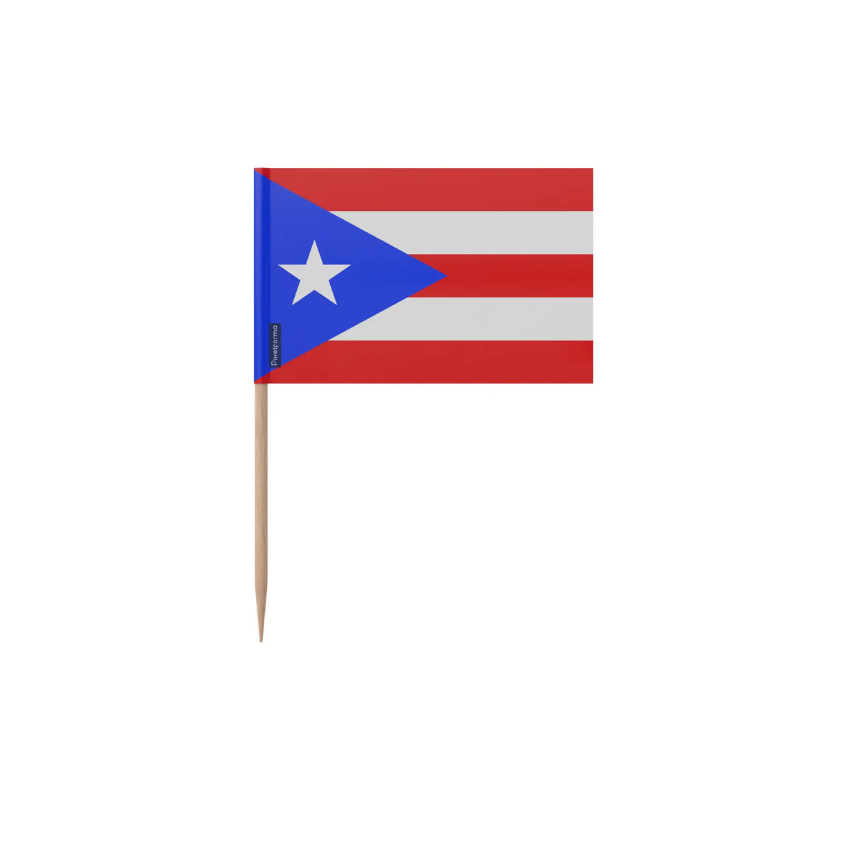 Cure-dents drapeau porto rico plastique bâton bambou