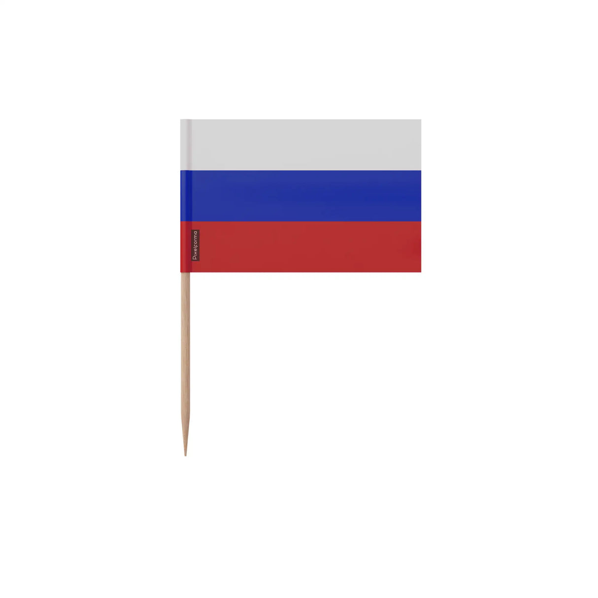 Cure-dents drapeau russie plastique adhésif bâton bambou