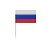 Cure-dents drapeau russie plastique adhésif bâton bambou
