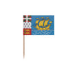 Cure-dents drapeau saint-pierre-et-miquelon plastique bamboo