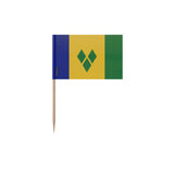 Cure-dents drapeau saint-vincent-et-les-grenadines bambou