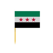 Cure-dents drapeau syrie bambou biodégradable adhésif