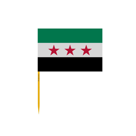Cure-dents drapeau syrie bambou biodégradable adhésif