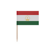 Cure-dents drapeau tadjikistan plastique bâton bambou