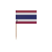 Cure-dents drapeau thaïlande plastique bâton bambou