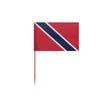 Cure-dents drapeau trinité-et-tobago plastique bambou