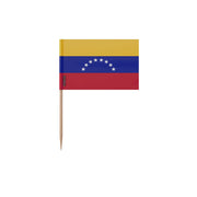 Cure-dents drapeau venezuela plastique adhésif bâton bambou