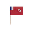 Cure-dents drapeau wallis-et-futuna plastique bambou